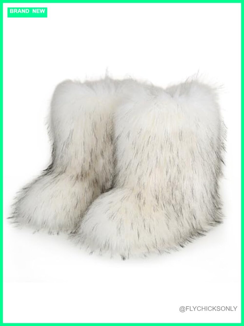 Faux Fur Mid-Calf Winter Boots with Anti-Slip Sole & Warm Lining